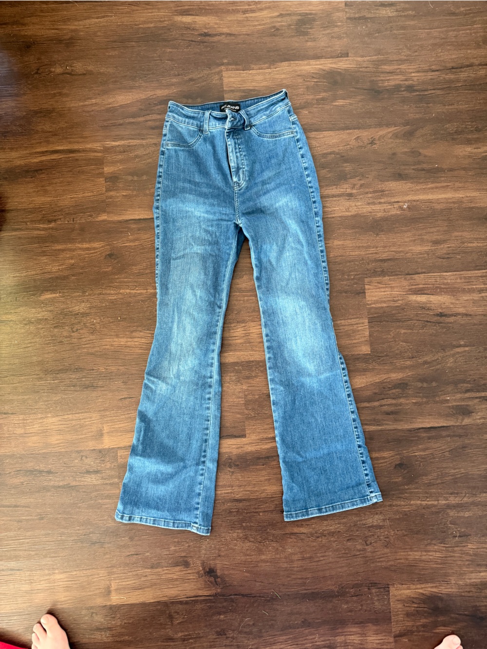 Fit jeans boot cut jeans short